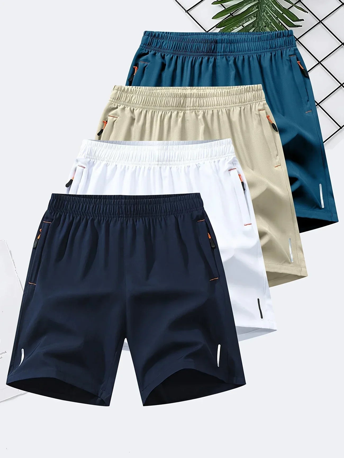 (Super Liquidação) Kit Bermudas de Seda Premium Zalven - COMPRE 1 LEVE 4.