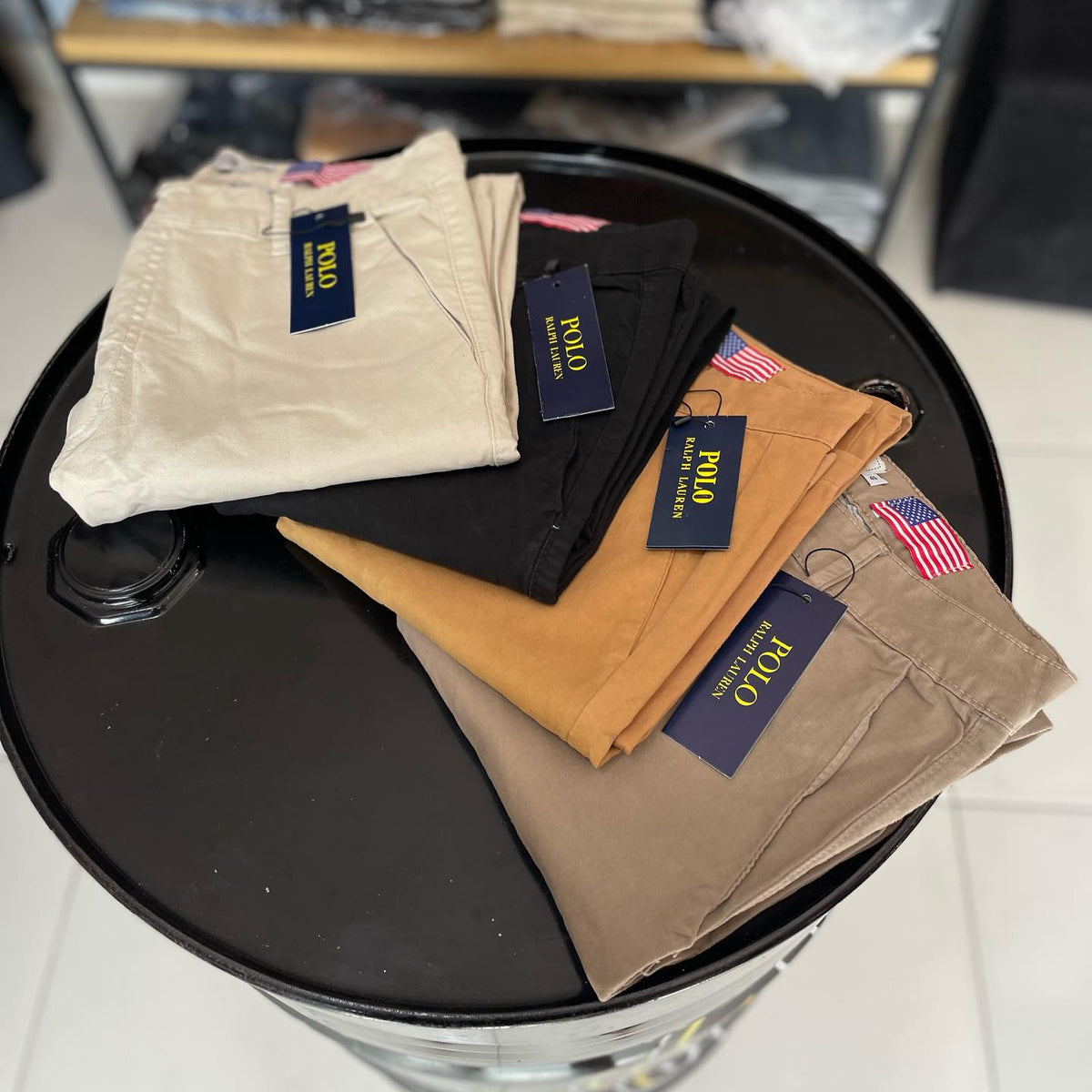 (Kit 6) Bermudas Sarja Ralph Lauren.
