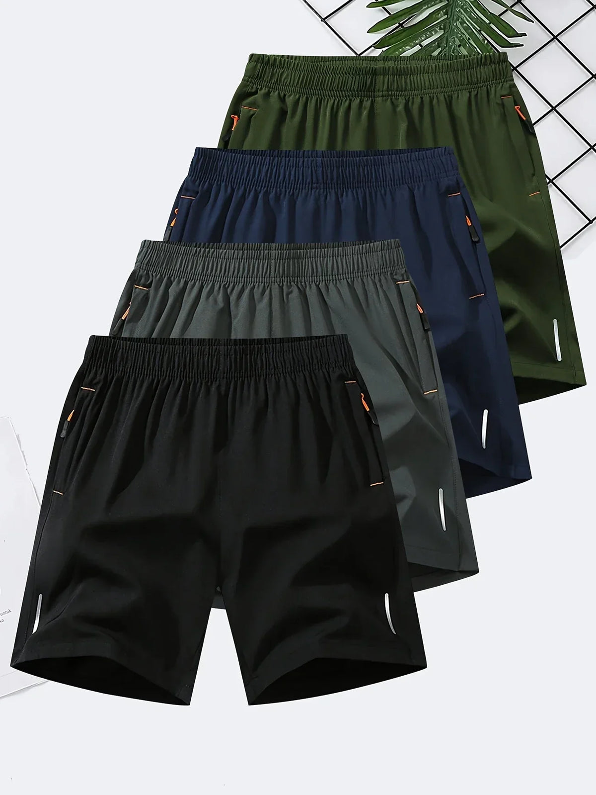 (Super Liquidação) Kit Bermudas de Seda Premium Zalven - COMPRE 1 LEVE 4.
