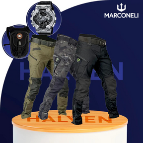 [Leve 3 Pague 2] Calça Militar Lionor em Tecido RipStop e Poliéster +BRINDES: Relógio Tático e Cinto Tático e Mini Bag