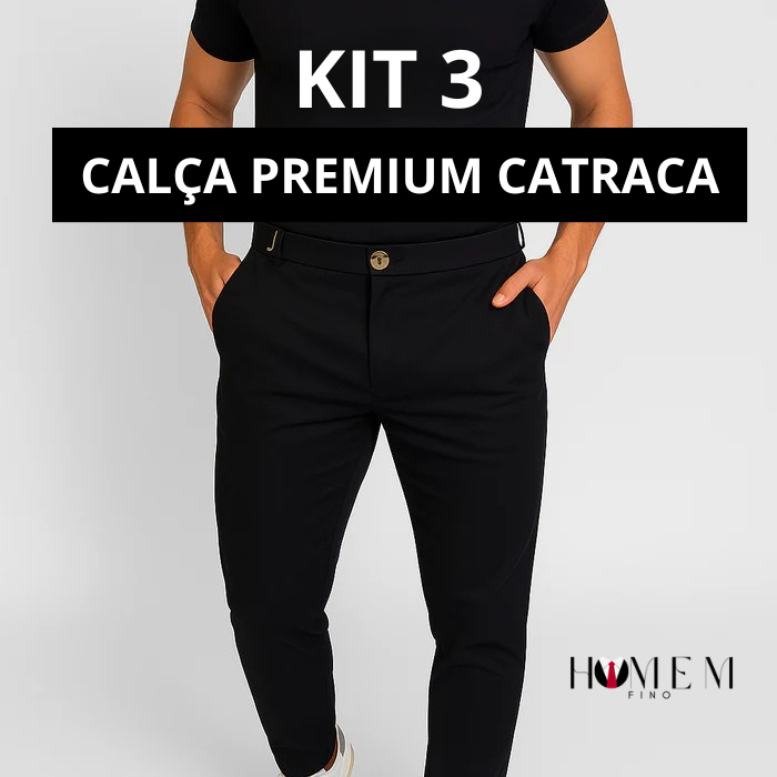 (Compre 1 Leve 3) Calça Premium Catraca Mônaco – Estilo, Conforto e Caimento Perfeito.