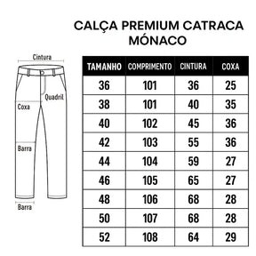 (Compre 1 Leve 3) Calça Premium Catraca Mônaco – Estilo, Conforto e Caimento Perfeito.