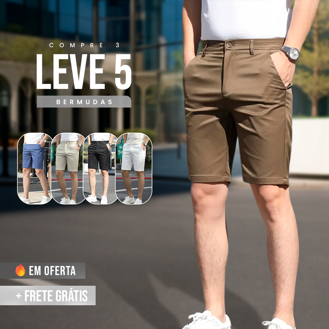 Bermudas Urban Sarja Tecido Premium [COMPRE 3 & LEVE 5].
